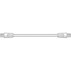 Coaxial plug to plug lead 2.0m