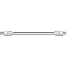 Coaxial plug to plug lead 1.0m