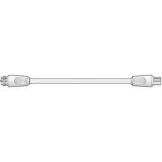 Coaxial F-type plug to Coax plug lead 2.0m