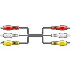 3 x RCA plugs to 3 x RCA plugs lead 1.5m