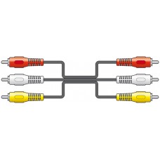 3 x RCA plugs to 3 x RCA plugs lead 3.0m