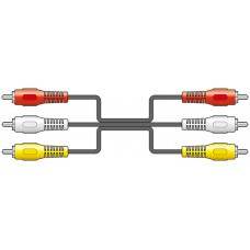 3 x RCA plugs to 3 x RCA plugs lead 5.0m