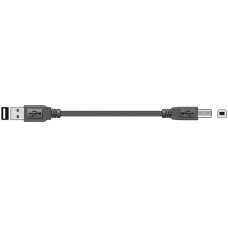 USB 2.0 type A plug to type B plug lead 1.5m
