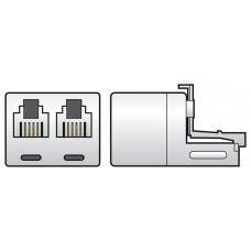 Double RJ11 6P4C splitter