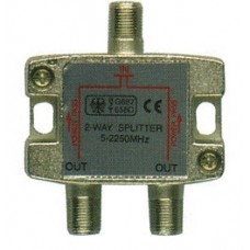 2-way satellite F splitter