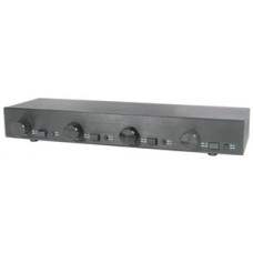 2:4 Audio management speaker selector with volume controls