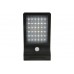 lyyt Lampada luce di sicurezza LED ad energia solare con sensore di movimento Nera