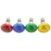 Lampadina Spot Colorata, R80, E27, Red