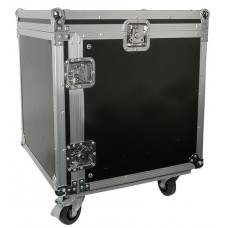 10U 19 rack case with wheels