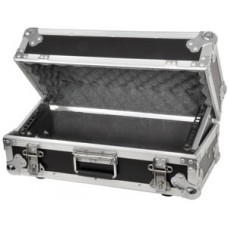 Tilting 4U rack case for mixer/media player