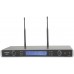 Kit microfonico wireless ad archetto Dual Multi UHF frequenza selezionabile