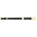 Descant Baroque recorder - black & cream