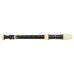 Descant Baroque recorder - black & cream