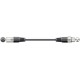 DMX lighting lead, 3-pin XLR plug to 3-pin XLR socket - 1.5m