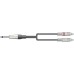 Classic 6.3mm mono jack to 2 RCA lead 1.5m