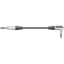 Classic 6.3mm TRS angle to straight jack lead 6m