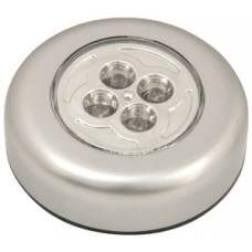 4 LED Round Push-on Light