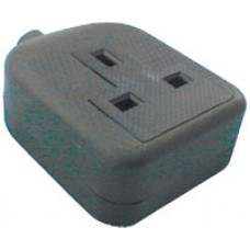 1 gang rubber socket, black