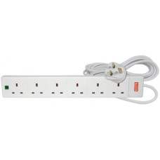 6 gang 13A extension lead with surge protection, 2.0m, Blister