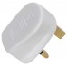 UK mains plug, 5A fuse, white