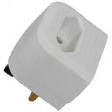 White BCA Euro converter plug - bulk