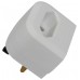 White BCA Euro converter plug - bulk