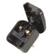 European converter plug - black