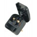 European converter plug - black