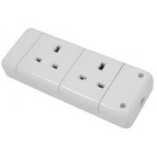 2 gang 13A trailing socket, bulk