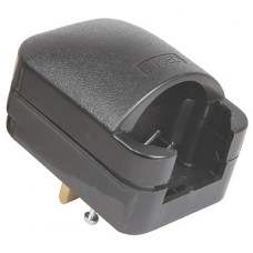 Black SCP3 13A rated Euro converter plug- bulk