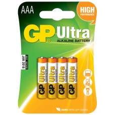 Alkaline batteries, AAA, 1.5V, packed 4/ blister