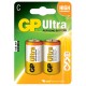 Alkaline batteries, C, 1.5V, packed 2/blister