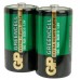 Zinc chloride batteries, D, 1.5V, packed 2 per blister