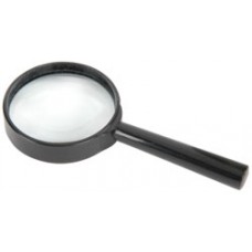 Handheld Magnifier, 65mm Ø Glass Lens, 6x