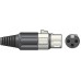 XLR socket, short, 3-pin