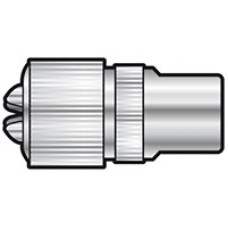 BA13 Nickel plated precision coaxial plug - bulk