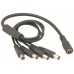 1 in 4 out 2.1mm DC jack splitter