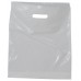 White Carrier Bag, 380 x 457 x 75mm (15 x 18 x 3  approx), 30 microns