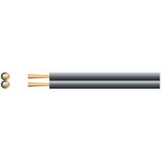 High Quality Fig 8 Speaker Cable, 2 x (79 x 0.15mm Ø), Black, 100m