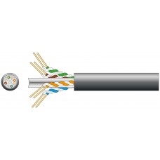 Cat6 U/UTP LDPE Gel Filled Network Cable 305m Black