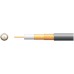 100U Foamed PE Coaxial Cable with Cu Braid - 100m Black