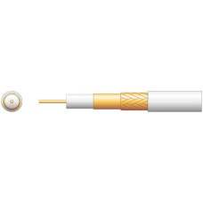 100U Foamed PE Coaxial Cable with CCA Braid - 100m White