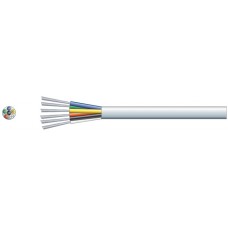 6 Core Alarm Cable TCCA Conductor White 100m